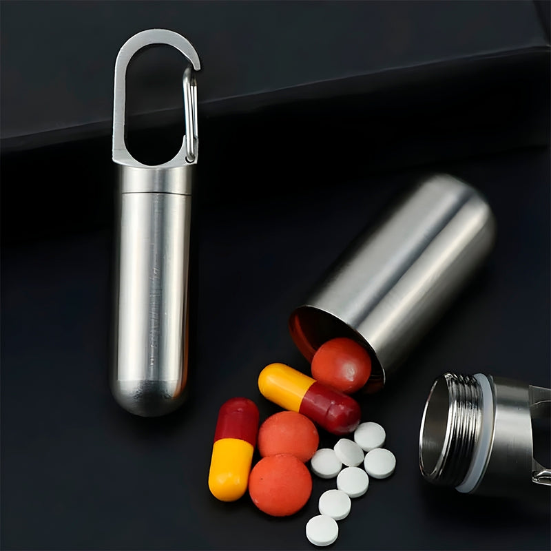 Invictus Capsule™ - Porta-Comprimidos com Chaveiro Integrado: Simples e Inovador