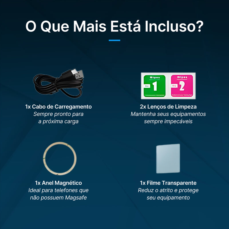 GripLock 360™ - Suporte Magnético Inteligente para Celular: Seguro nas Curvas, Firme nas Frenagens