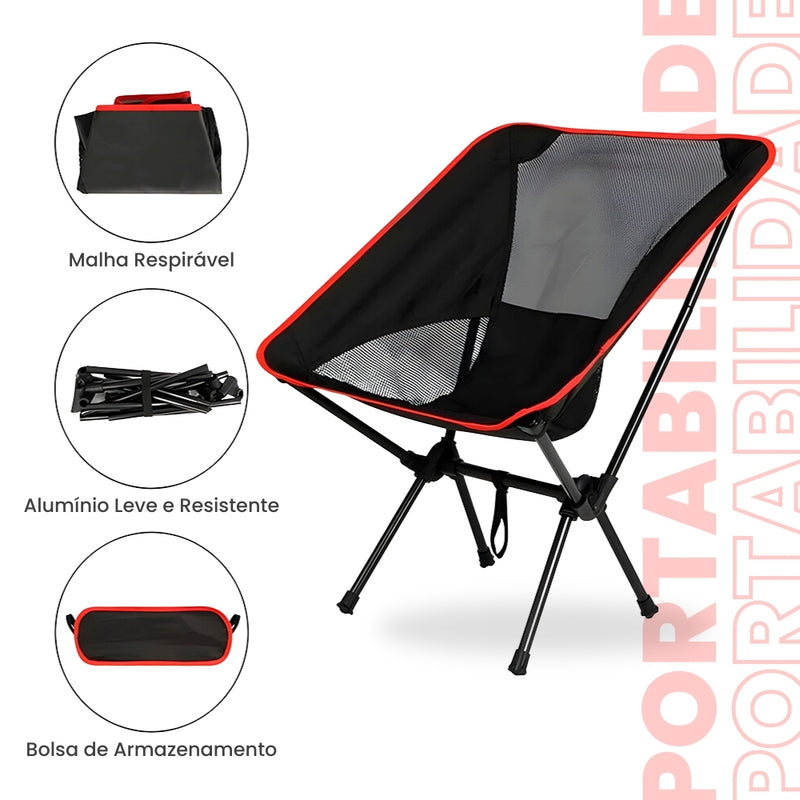 Nebula™ - Cadeira Portátil Desmontável para Praia e Camping: Transforme Suas Aventuras ao Ar Livre