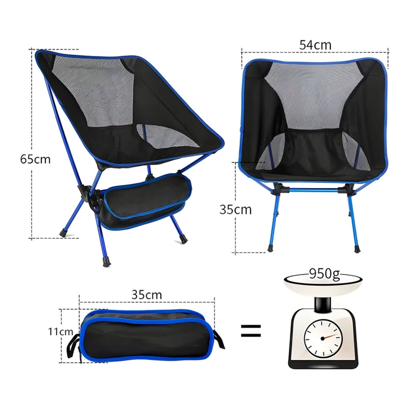 Nebula™ - Cadeira Portátil Desmontável para Praia e Camping: Transforme Suas Aventuras ao Ar Livre