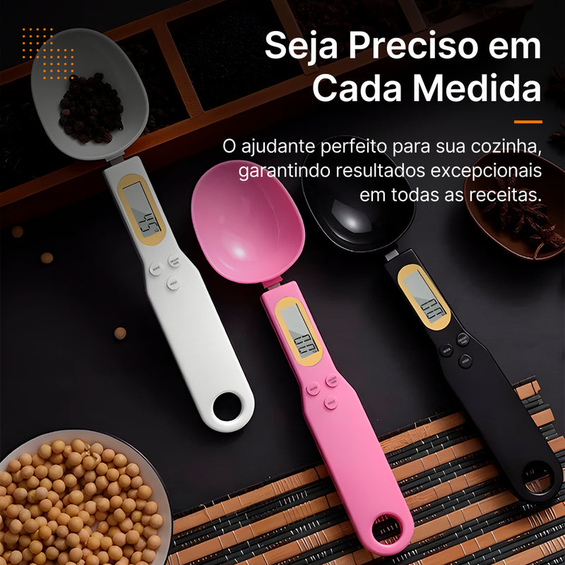 SpoonScale™ - Colher de Medição Digital: Pesagem Precisa para sua Cozinha