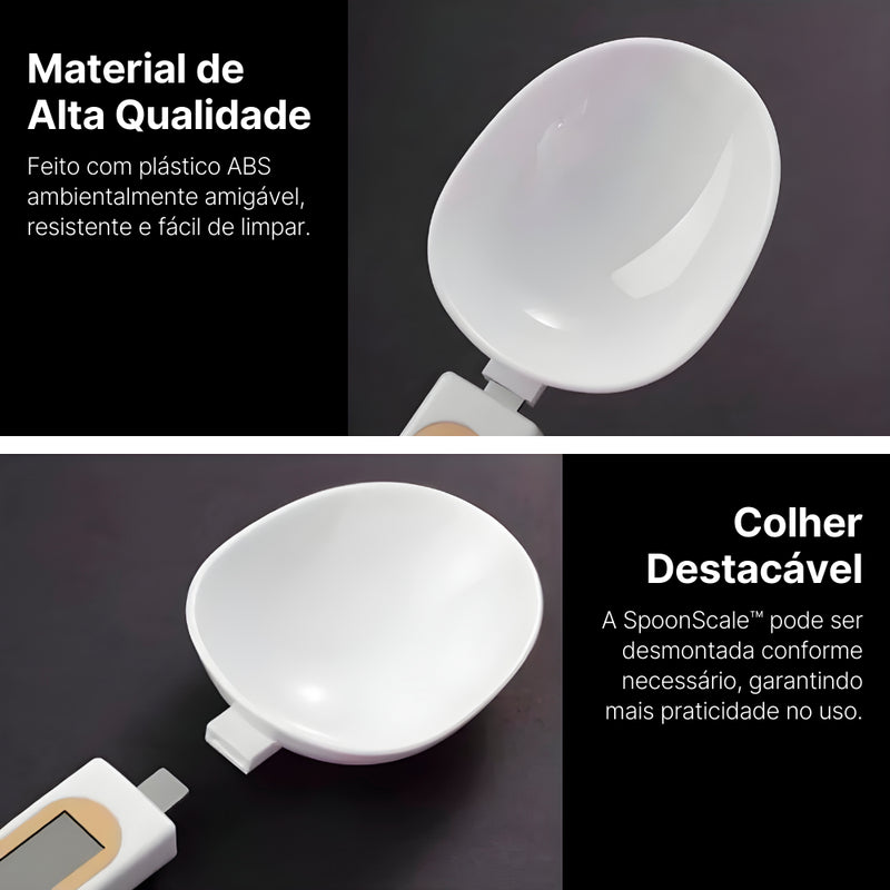 SpoonScale™ - Colher de Medição Digital: Pesagem Precisa para sua Cozinha